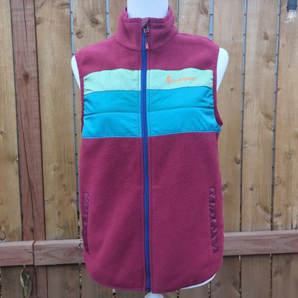Cotopaxi Teca Fleece Vest Raspberry Fields Full Zip Womens Medium